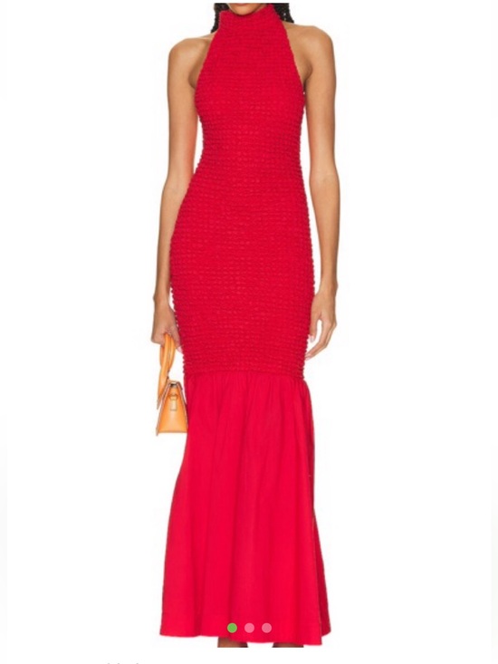 STAUD Dresses & Skirts - STAUD Red Halter Mermaid Kiera dress